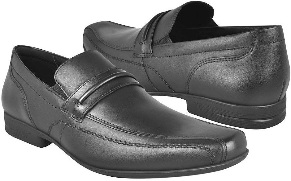 Flexi Zapato Negro Mocasin para Hombre
